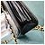 Borsa a tracolla Chanel in pelle di agnello nera con nappe - vista 7