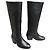 Autre Marque Maison Kitsuné Botas altas de cuero negro