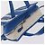 Balenciaga Bazaar Shopper XS Bag Leather 2way Blue Silver 452458 Auth 208406A - Jerrillo - vista 6