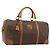 Céline CELINE Macadam Canvas Boston Bag PVC Leather Brown Gold Auth ep14989A - Jerrillo
