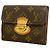Cartera Louis Vuitton marrón tri-fold