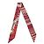 Hermès Lenço Hermes Twilly - Volte et Pirouette em Rouge/Multicolor
