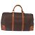Céline CELINE Macadam Canvas Boston Bag PVC Leather Brown Gold Auth 207455V - Jerrillo