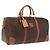 Céline CELINE Macadam Canvas Boston Bag PVC Leather Brown Gold Auth 207455V - Jerrillo - vue 2