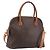 Céline CELINE Macadam Hand Bag PVC 2way Brown Gold Tone Auth ka6693 - Jerrillo