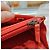 Borsa Chanel Wallet On Chain in pelle rossa - vista 11
