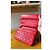 Borsa Chanel Wallet On Chain in pelle rossa - vista 4