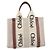 Chloé Chloe Woody Small Hand Bag Canvas Beige Brown Auth 209240A - Jerrillo - vista 13