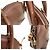 Sac à main Gucci Bamboo en cuir marron - vue 6