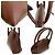 Sac à main Gucci Bamboo en cuir marron - vue 7