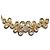 Collar Christian Dior de strass dorado - vista 2