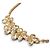 Collar Christian Dior de strass dorado - vista 6