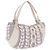 Salvatore Ferragamo Shoulder Bag Wool Knitted Fabrics Gray Silver Auth 212936V - Jerrillo