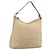 GUCCI Bamboo Shoulder Bag Leather Beige Silver Auth 213389A - Jerrillo