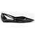 Prada Ballerine a Punta in Pelle Nera con Ritagli