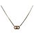 Collana con pendente ovale CD Christian Dior in metallo