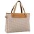 Céline CELINE C Macadam Hand Bag Canvas Beige Gold Tone Auth ep16948A - Jerrillo