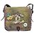 CHANEL Embroidery Graffiti Messenger bag Canvas Khaki Silver CC Auth 121518SM - Jerrillo