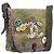 CHANEL Embroidery Graffiti Messenger bag Canvas Khaki Silver CC Auth 121518SM - Jerrillo - vista 2