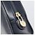 Céline CELINE Circle Chain Shoulder Bag Leather Navy Gold Auth 210950 - Jerrillo - vista 16