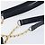 Céline CELINE Circle Chain Shoulder Bag Leather Navy Gold Auth 210950 - Jerrillo - vista 9