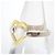 Autre Marque Anello a fascia con cuore in argento sterling e oro Tiffany & Co. - vista 3