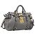 Miu Miu Hand Bag Leather 2way Gray Gold Auth 212702V - Jerrillo