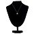 Colar Chanel Prateado com Strass - vista 5