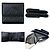 Cartera tri-fold Chanel de piel de cordero negra - vista 2