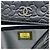 Cartera tri-fold Chanel de piel de cordero negra - vista 3