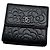 Cartera tri-fold Chanel de piel de cordero negra - vista 8