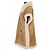 Veste en cuir Sandro beige - vue 3