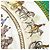 Foulard di seta Hermès La Promenade de Longchamps Bianco 90 - vista 6