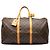 Borsa da viaggio Louis Vuitton Monogram Keepall 50 Marrone