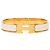 Bracciale Clic H PM stretto in smalto bianco Hermès