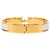 Bracciale Clic H PM stretto in smalto bianco Hermès - vista 3