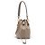 Mini borsa a secchiello Mon Tresor Fendi in pelle marrone