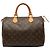 Borsa Boston Louis Vuitton Monogram Speedy 30 Marrone