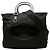 Borsa Prada Tessuto Canapa Logo Nera