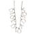 Collana con ciondoli Triple Spell Out in ottone argentato e cristalli Dior - vista 2