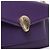 Bulgari Sac à main 2Way à chaîne BVLGARI Serpenti en cuir, Violet - vue 5