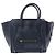 Céline Sac à main CELINE Luggage Micro en cuir bleu marine