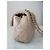 Timeless Chanel Classique Micro Borsa in Pelle Matelassé Beige - vista 3