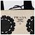Sac à main PRADA Canvas Denim 2way Beige Silver Auth 211465A - Jerrillo - vue 16