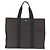 Hermès HERMES Her Line GM Hand Bag Canvas Gray Silver Auth 213342A - Jerrillo - vue 2