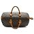 Louis Vuitton Monogram Speedy 35 in tela marrone e pelle - vista 10