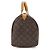 Louis Vuitton Monogram Speedy 35 in tela marrone e pelle - vista 4