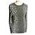 Eric Bompard Pull Cachemire Imprimé Léopard Gris Noir XL