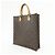 Louis Vuitton Monogram Sac Plat Tote Bag Hand Bag Brown M51140 - vista 3