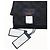 LOUIS VUITTON Eschar Petit Scarf Wool Black LV Auth 209349M - Jerrillo - vista 16